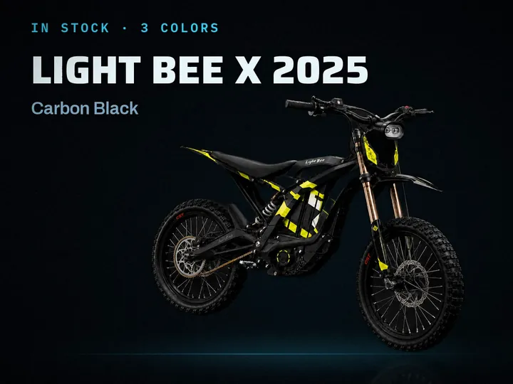2025 Surron Light Bee X in Carbon Black — in stock in three colors