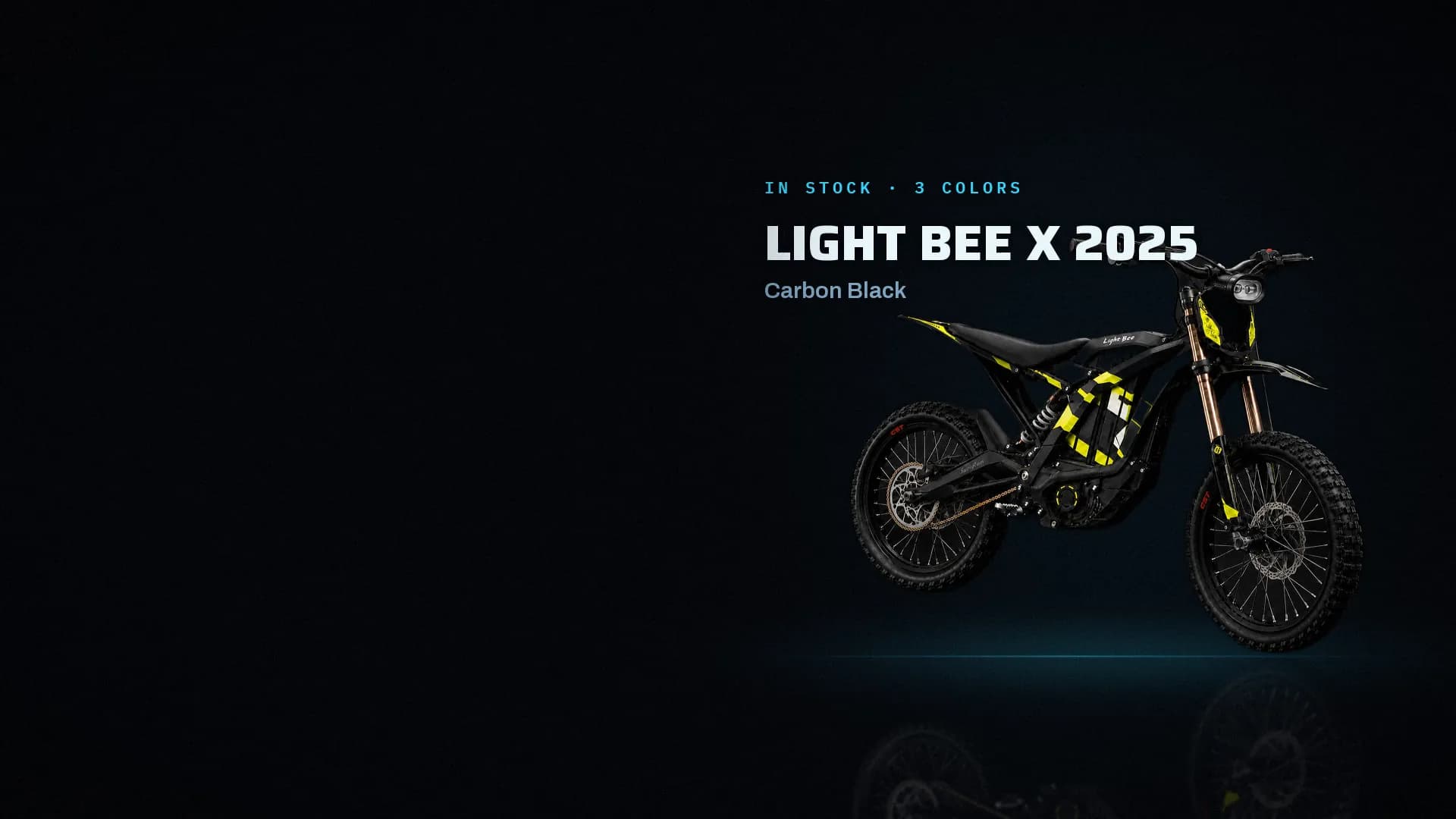 2025 Surron Light Bee X in Carbon Black — in stock in three colors