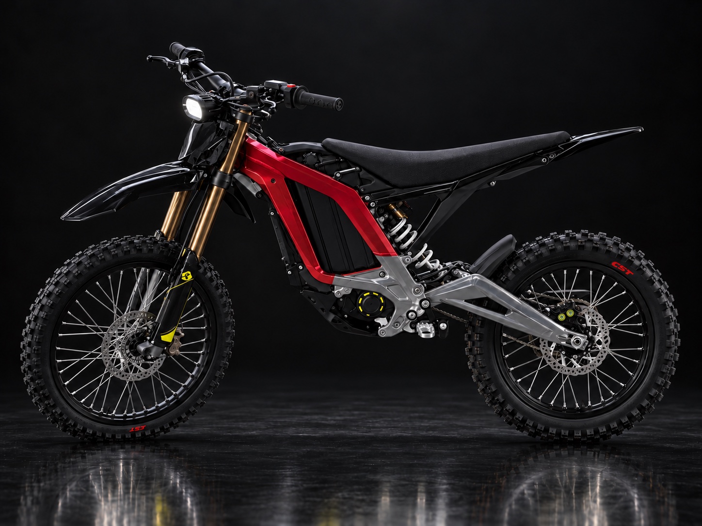 2025 Surron Light Bee X Custom — Pearl Red & Chrome